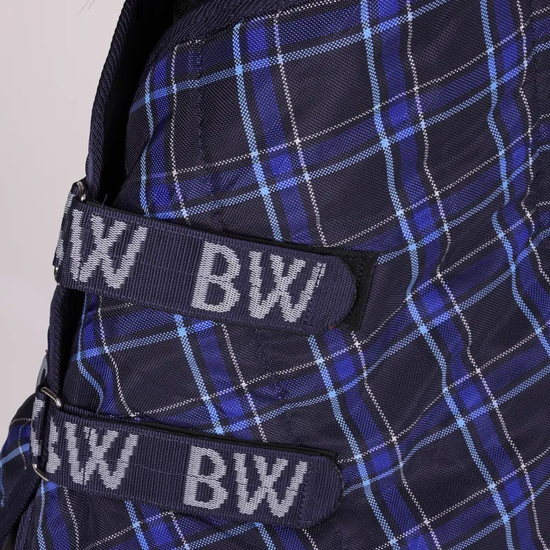 Bridleway 250g Fernie Stable Combo Rug in Navy Check-1